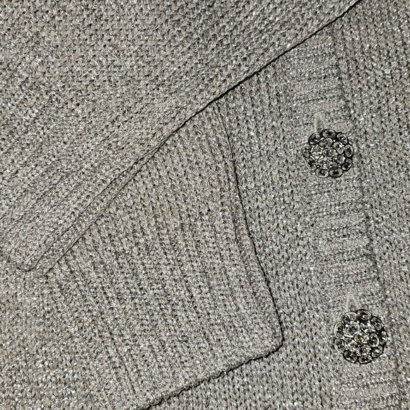 St John Couture Cardigan with rhinestone buttons size L - Picture 2 of 7